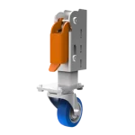 Lifting wheel with 80mm rotating castor
