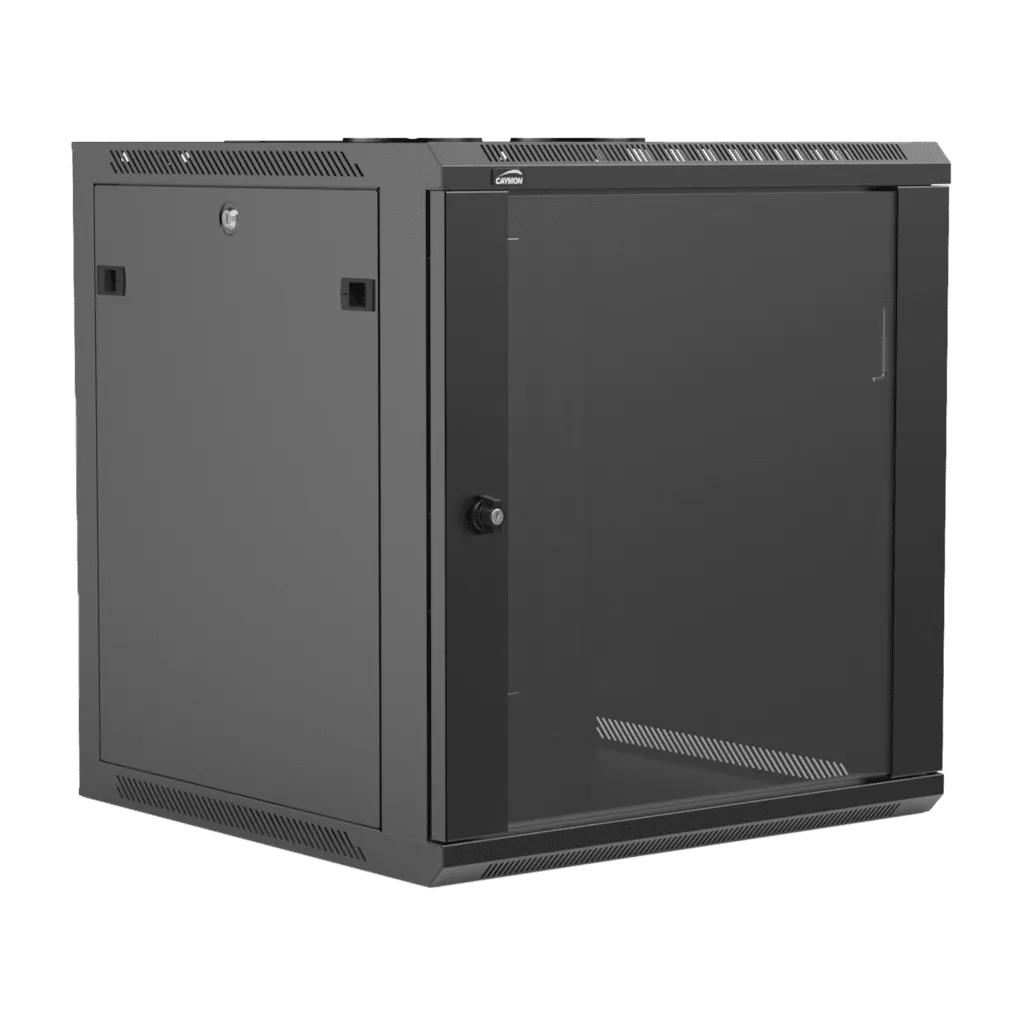 WPR612R-B-front WPR612R 19” wall mount rack - 12 units - 600mm depth - Image 1